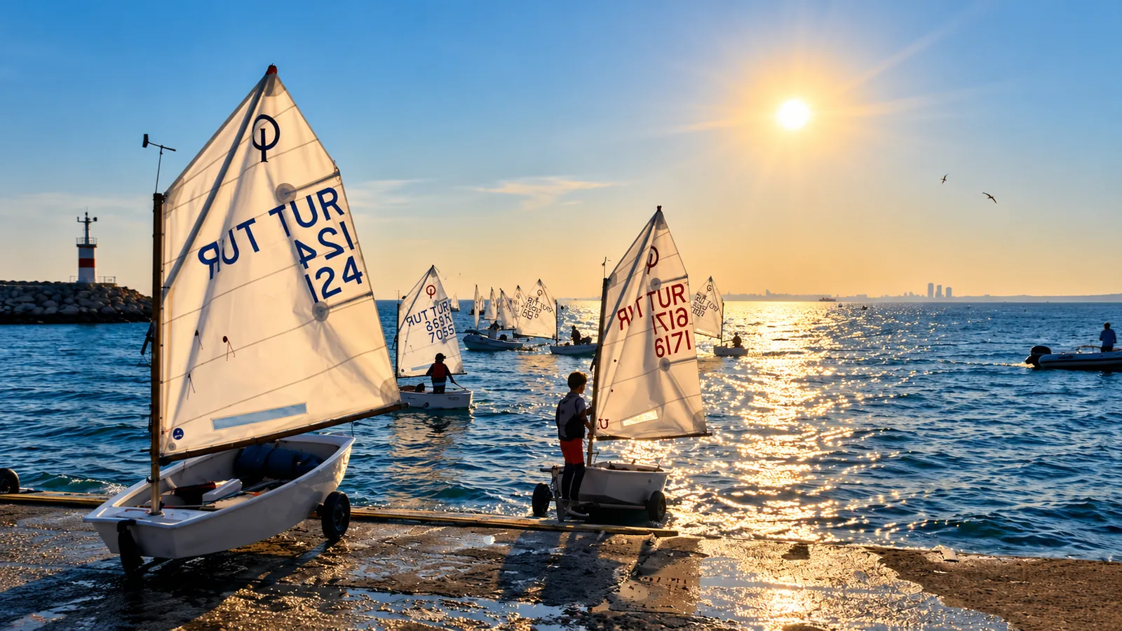 Optimist İstanbul Şampiyonası HS Yelken Yarışları tamamlandı